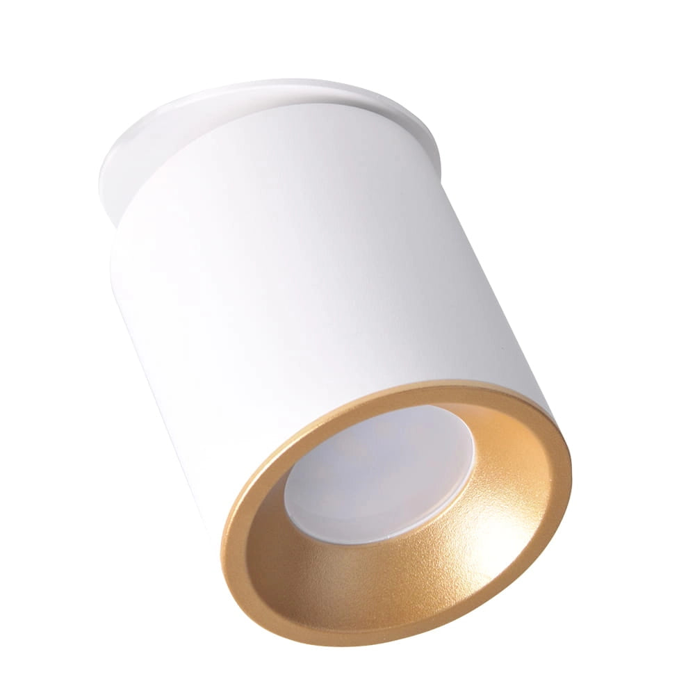 Faretto incasso orientabile GU10 bianco oro Pallas Polux