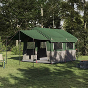 Tenda familiare per 4 persone Verde e Bianco 324 x 255 x 230 cm