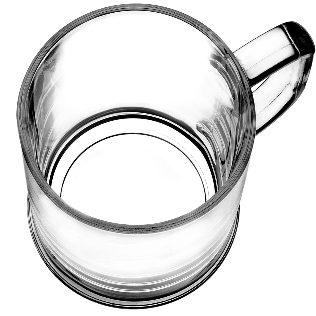 Boccale da birra KADAX 400 ml 0,4 l con manico, in vetro spesso, ideale come regalo.