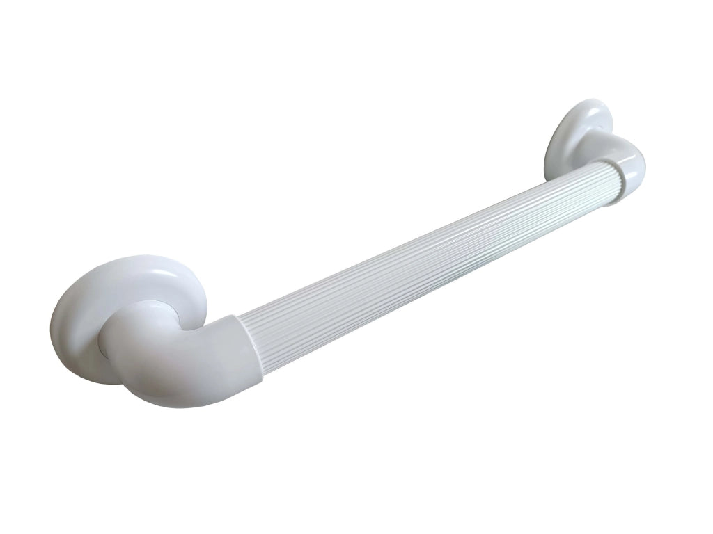 CORRIMANO IN PVC RIGATO MISURE 30-45-60 CM ANTISCIVOLO DISABILI DOCCIA BIANCO - 30 CM