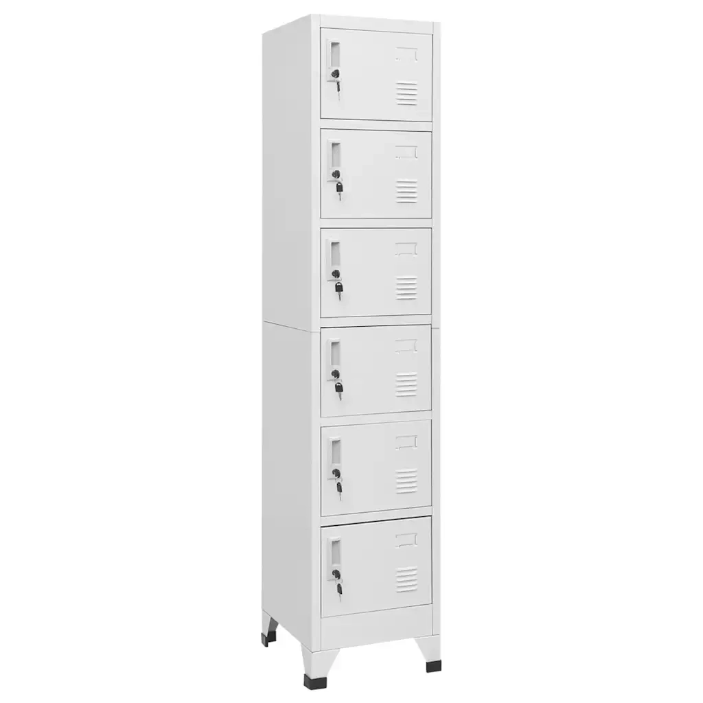 Armadietto con Serratura Grigio Chiaro 38x40x180 cm in Acciaiocod mxl 70568