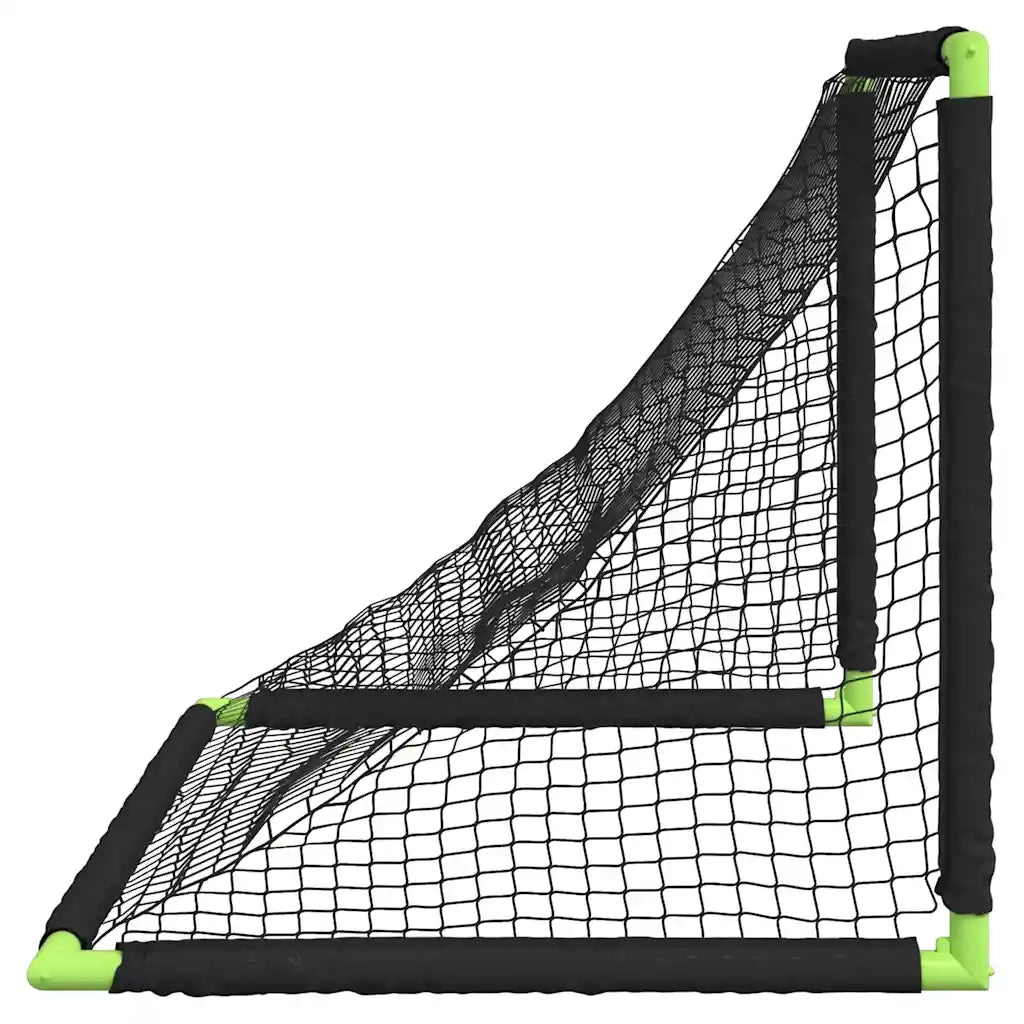 Porta da Calcio per Bambini Pieghevole Nera 90x64x64 cm CFW9187154