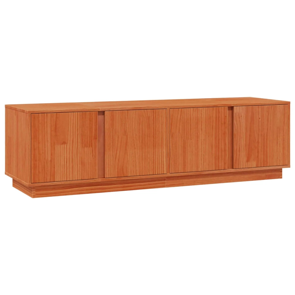 Mobile TV Marrone Cera 140 x 40 x 40 cm Legno di pino massiccio 870000
