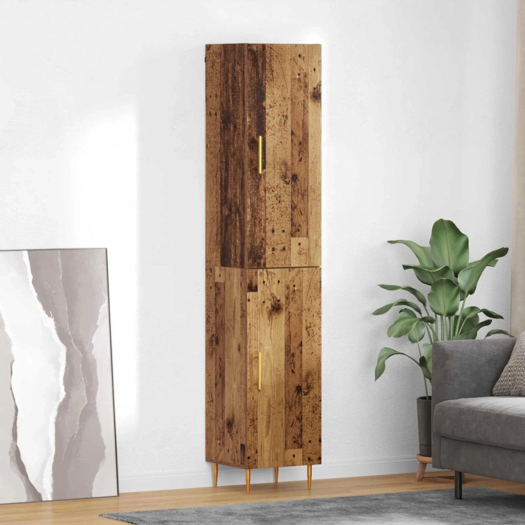 Credenza 2 pz | Madia | Buffet da pranzo | Armadio da pranzo Legno vecchio Legno multistrato