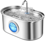 Fontana in rame, 3,2L catino per acqua per gatti silenzioso ultra con illuminazione LED, vetrina trasparente, 3 filtri attivi + 3 spugne, filtrazione multipla