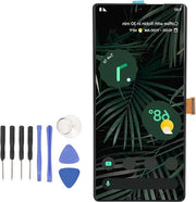 Schermo a tocco LCD Digitizer per montaggio, sostitutivo per smartphone Pixel 6 Pro 5G, schermo 67 pollici con sensore di rilevamento impronte digitali, kit di riparazione per Pixel 6 Pro 5G 8VOU GLUOG.