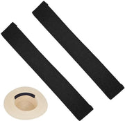 Banda per cappello - 2 pezzi - Panno di cotone morbido - 17,8 x 2,98 cm - Assorbe le macchie di sudore - Copertura per cappelli