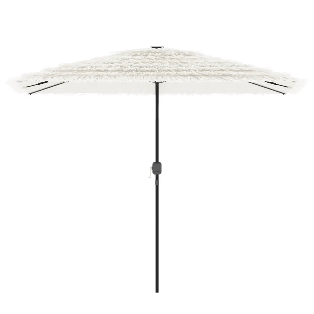 Ombrellone Giardino-Ombrello da Balcone con Palo in Acciaio Bianco 300x200x250 cm