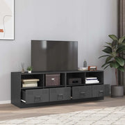 Mobili TV 2 pz-Set di 2 Credenza per TV Antracite 67x39x44 cm in Acciaio 304221
