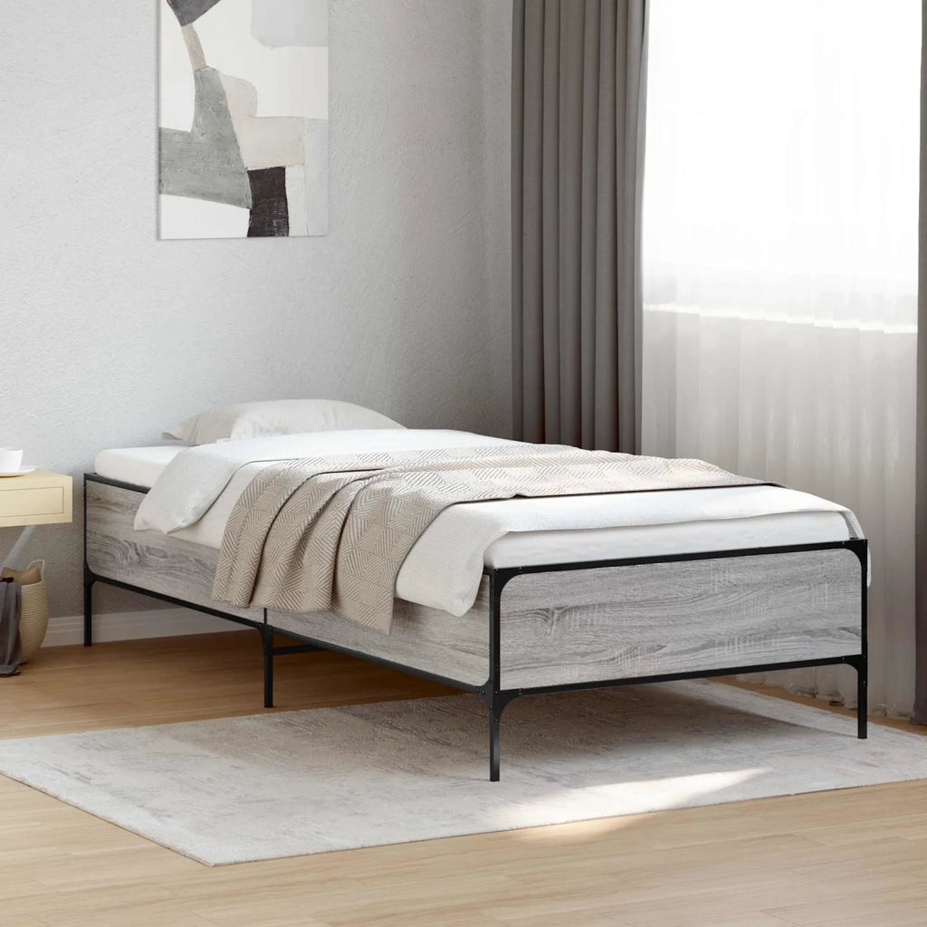 Struttura del letto Sonoma grigio 80 x 200 cm 8009122