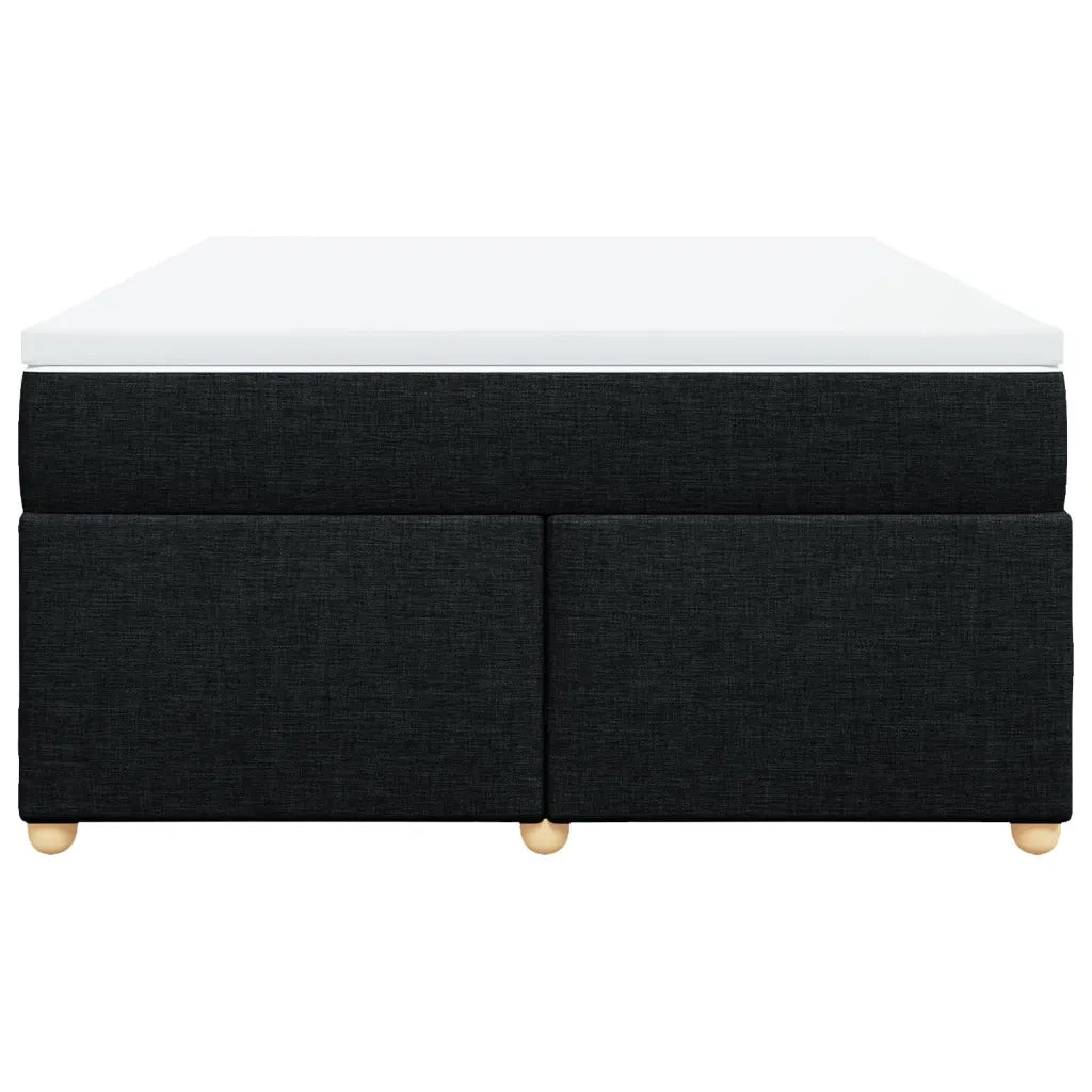 Giroletto a Molle con Materasso Nero 140x200 cm in Tessuto 3285382