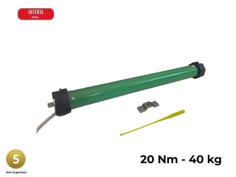 Motore tapparella 40 kg - 20 Nm RISPARMIO ENERGETICO Motori per tapparelle elettriche Avvolgibili