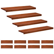 Tappeti per scale 12 pz 90 x 25 x 2 cm Marrone 3446366