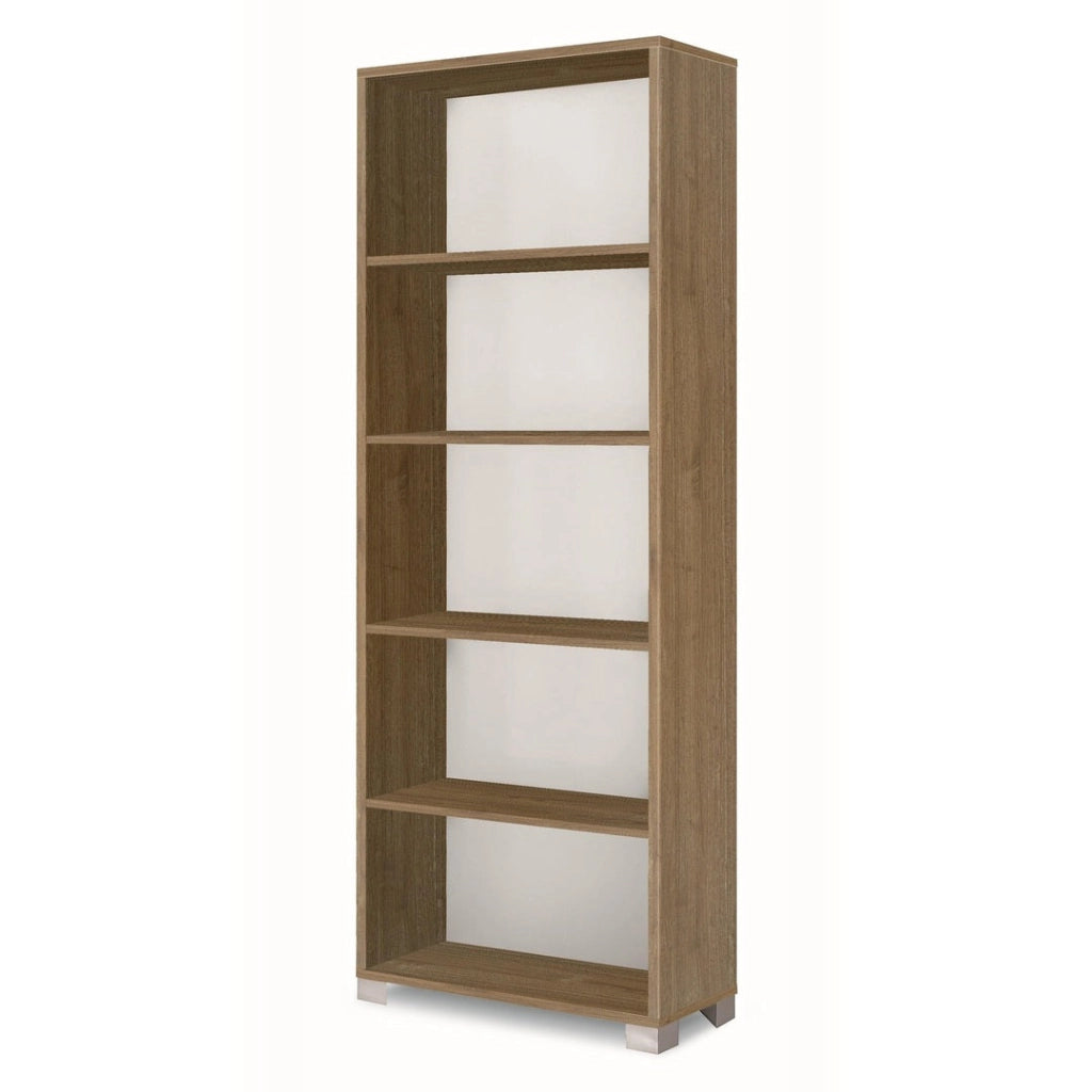 Libreria a Giorno 5 Ripiani 70x29x190 cm Noce Stelvio