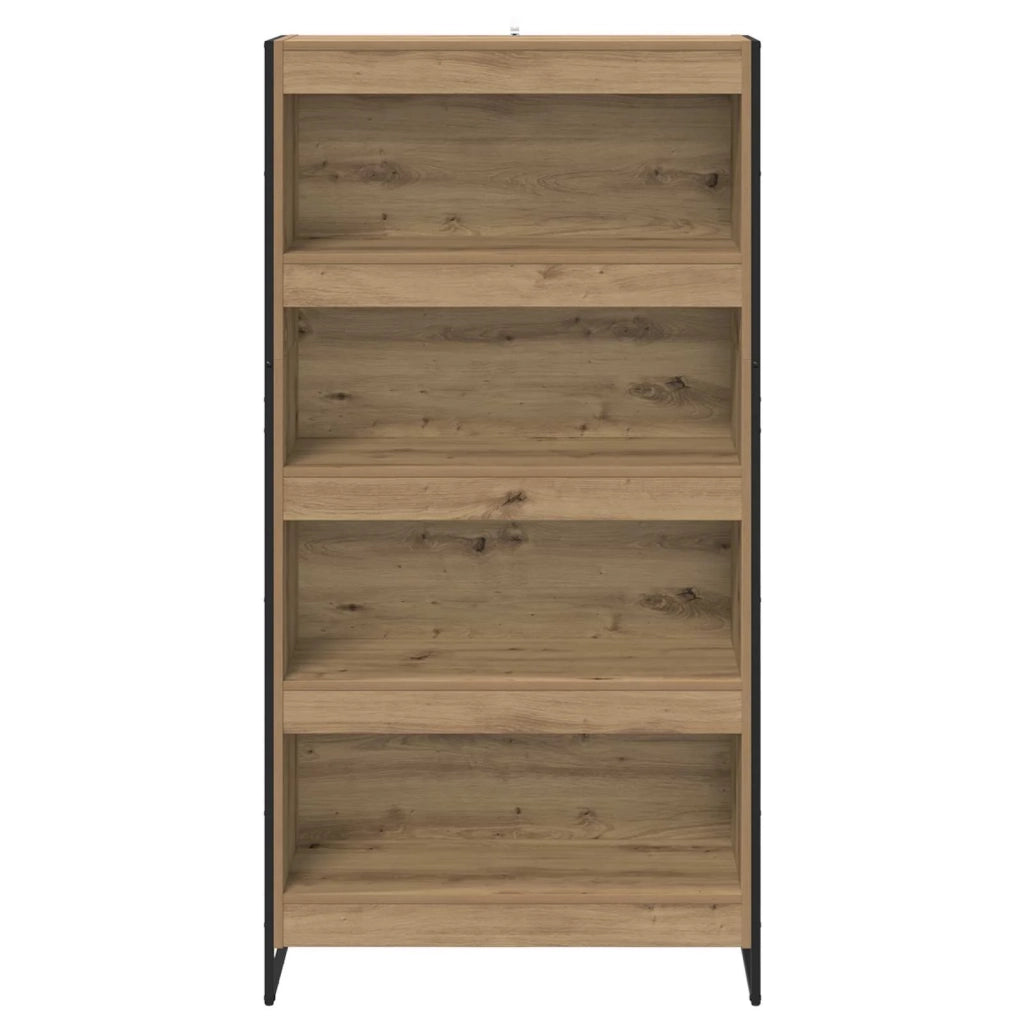 Armadio per Libri 2 pcs Rovere Artigianale 80 x 30 x 155 cm