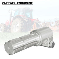 Boccola albero cardanico 160 mm Attacco albero scanalato 1 3/8" 6D Albero uscita 1 3/8" 6D Trattore