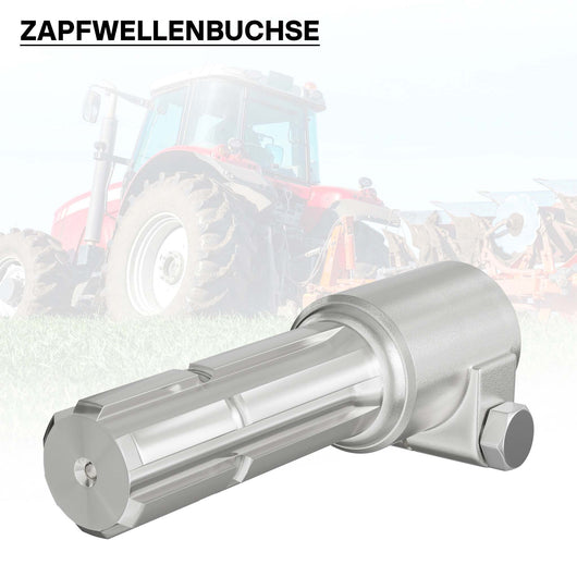 Boccola albero cardanico 160 mm Attacco albero scanalato 1 3/8" 6D Albero uscita 1 3/8" 6D Trattore