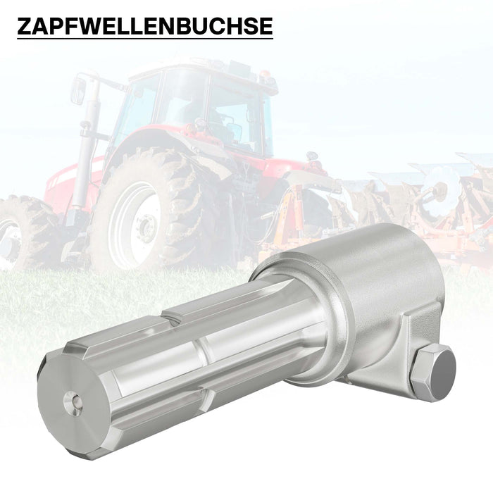 Boccola albero cardanico 160 mm Attacco albero scanalato 1 3/8" 6D Albero uscita 1 3/8" 6D Trattore