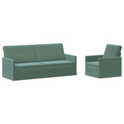 Set di divani 2 pcs Verde Mare Velluto (V) 3433227