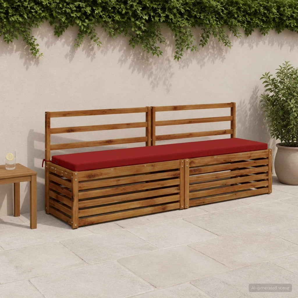 Cuscino per panchina SOEST 100% Poliestere Rosso Vino 949252