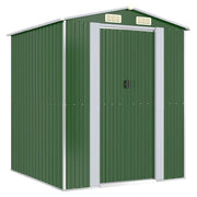 Casetta da giardino cabina ripostiglio casetta da esterno robusta casetta per attrezzi 192 x 191 x 223 cm acciaio zincato verde 02_0022361