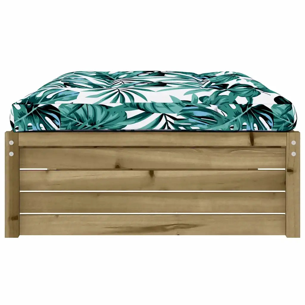Sedia da giardino-Poggiapiedi da Giardino 120x80 cm in Legno Impregnato di Pino 789984