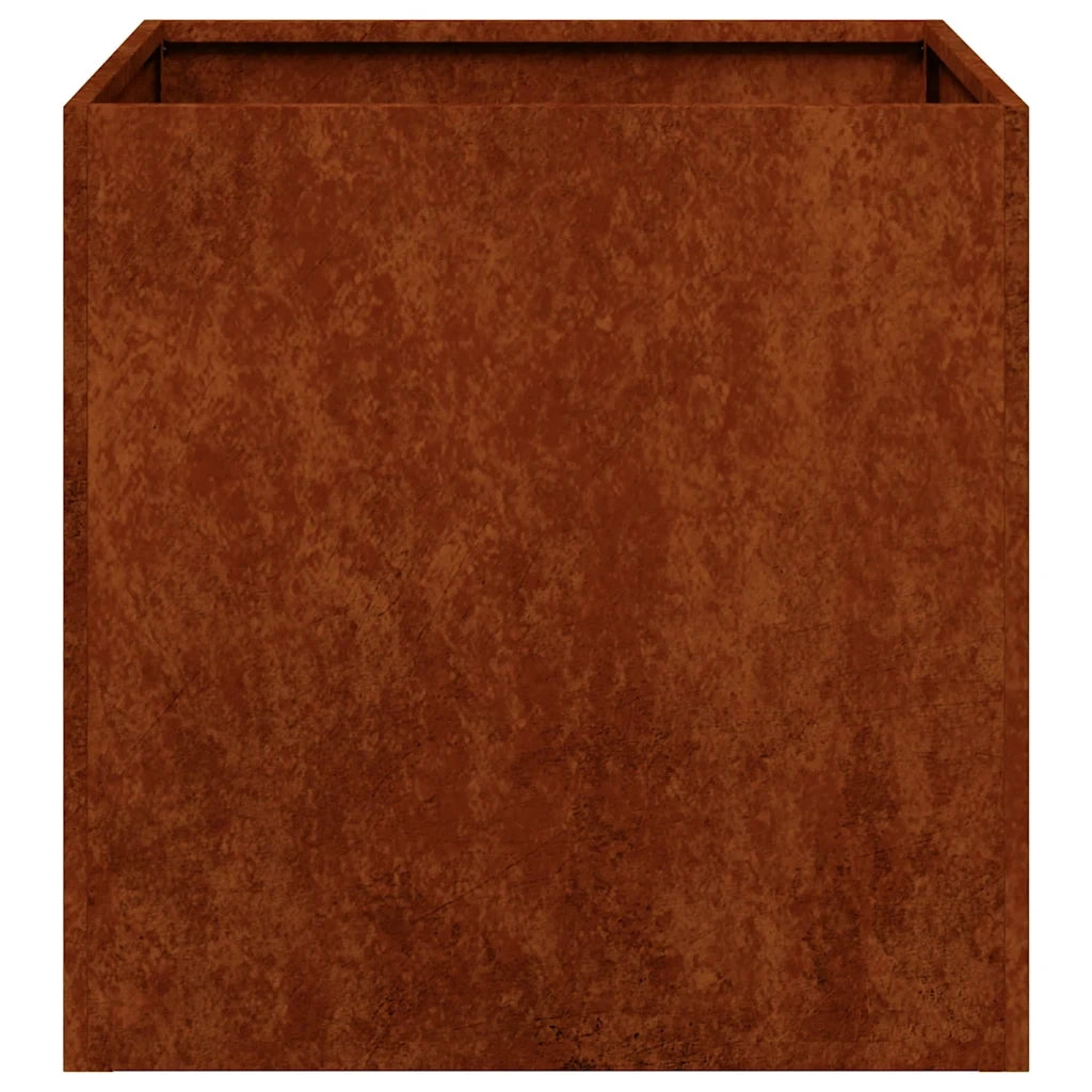 Fioriera Arrugginita 40x40x40 cm in Acciaio Corten 860667