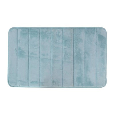 Tappeto bagno 100% poliestere 45x75 acquamarina antiscivolo  Memo