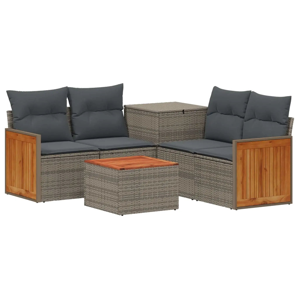 Set di divani 8 pz Grigio e Grigio Scuro 3448642