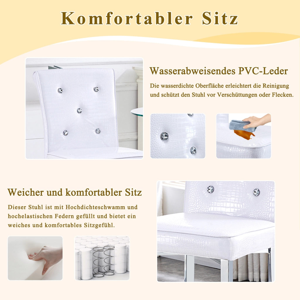 SGABELLO DA BAR Set da 2 pezzi in PVC