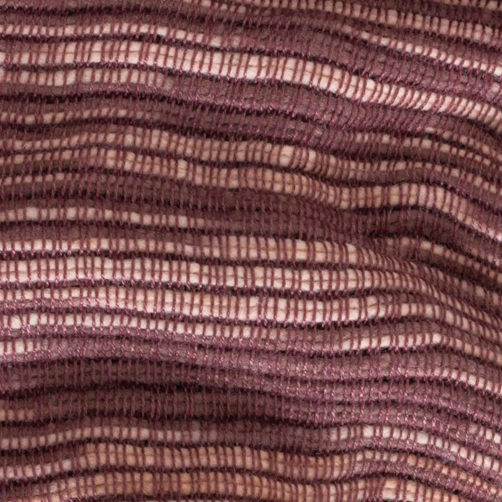 Coperta a quadri prugna con frange 130x170cm ANEVIK