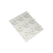 Paracolpi adesivi tondi trasparenti Ã˜ 20 mm. - spessore 6,2 mm. - 9 pz.