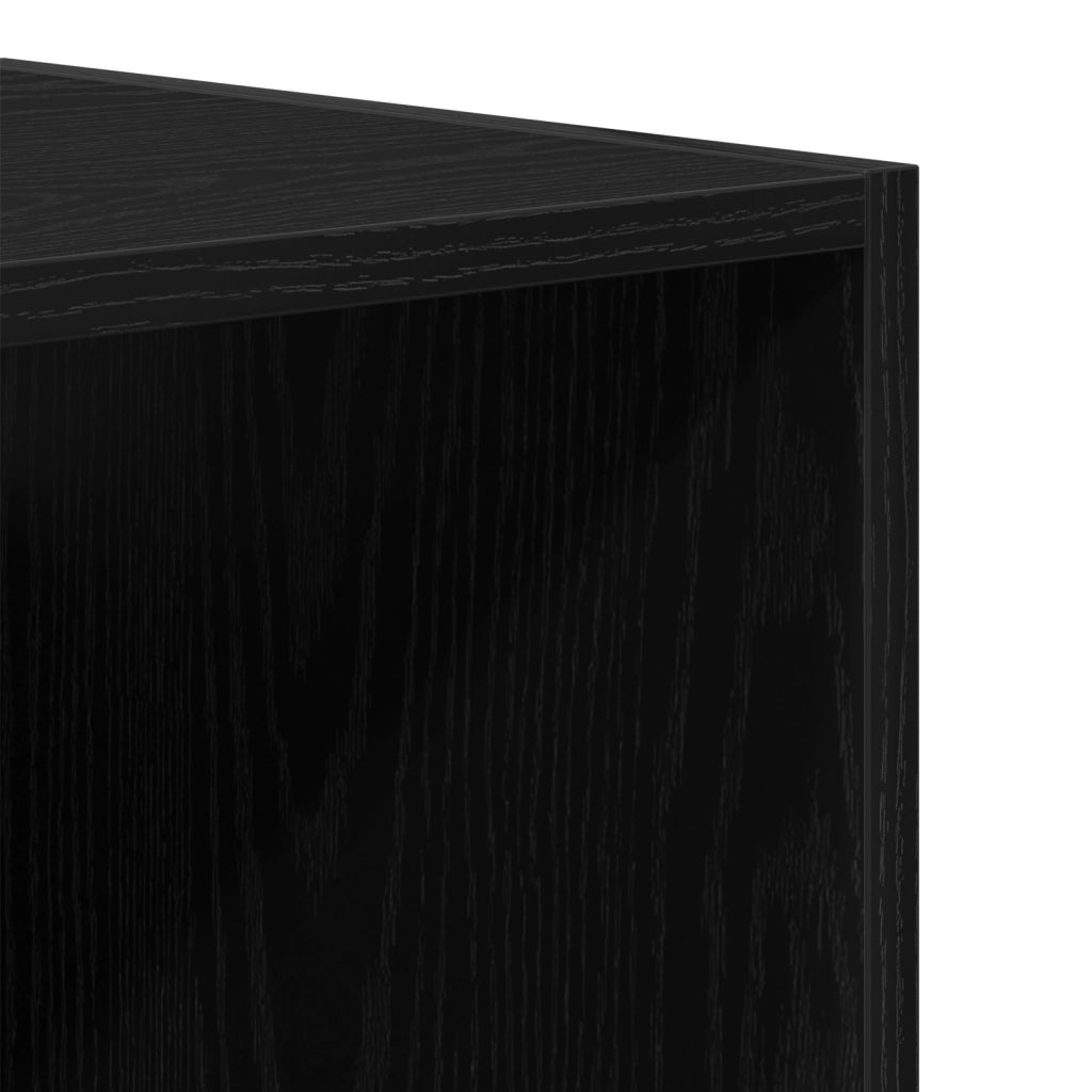 Armadio a sospensione Rovere nero 69.5 x 32.5 x 90 cm