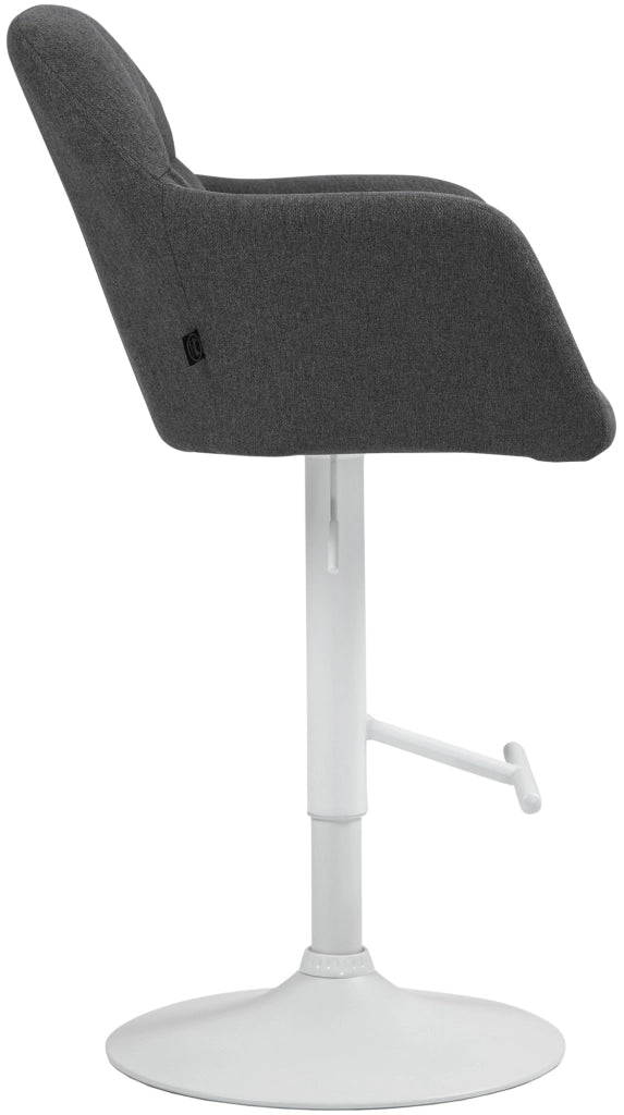 Barhocker Natoma Stoff weiЯ