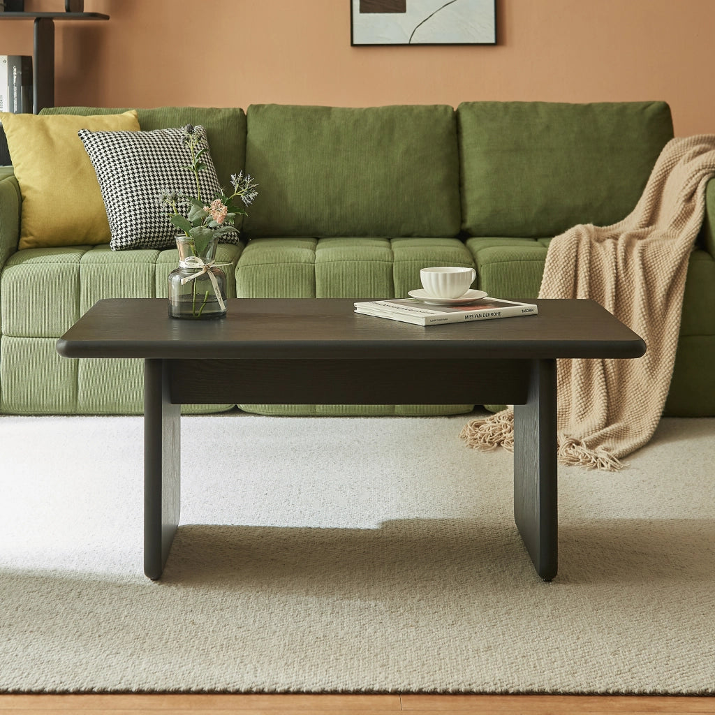 Tavolino Rettangolare da Salotto Gäljami 100 x 55 x 44 cm - Nero [en.casa]