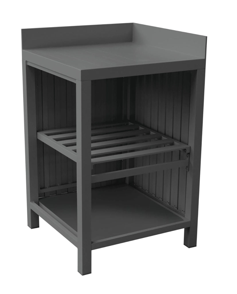 Modulo cucina lavabo angolare Greenwood antracite 60x60
