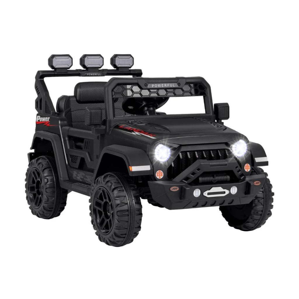 Auto elettrica per bambini 12V modello telecomandato 105 x 67 x 70 cm avvio graduale 2 modalità PP nero 20_0014709