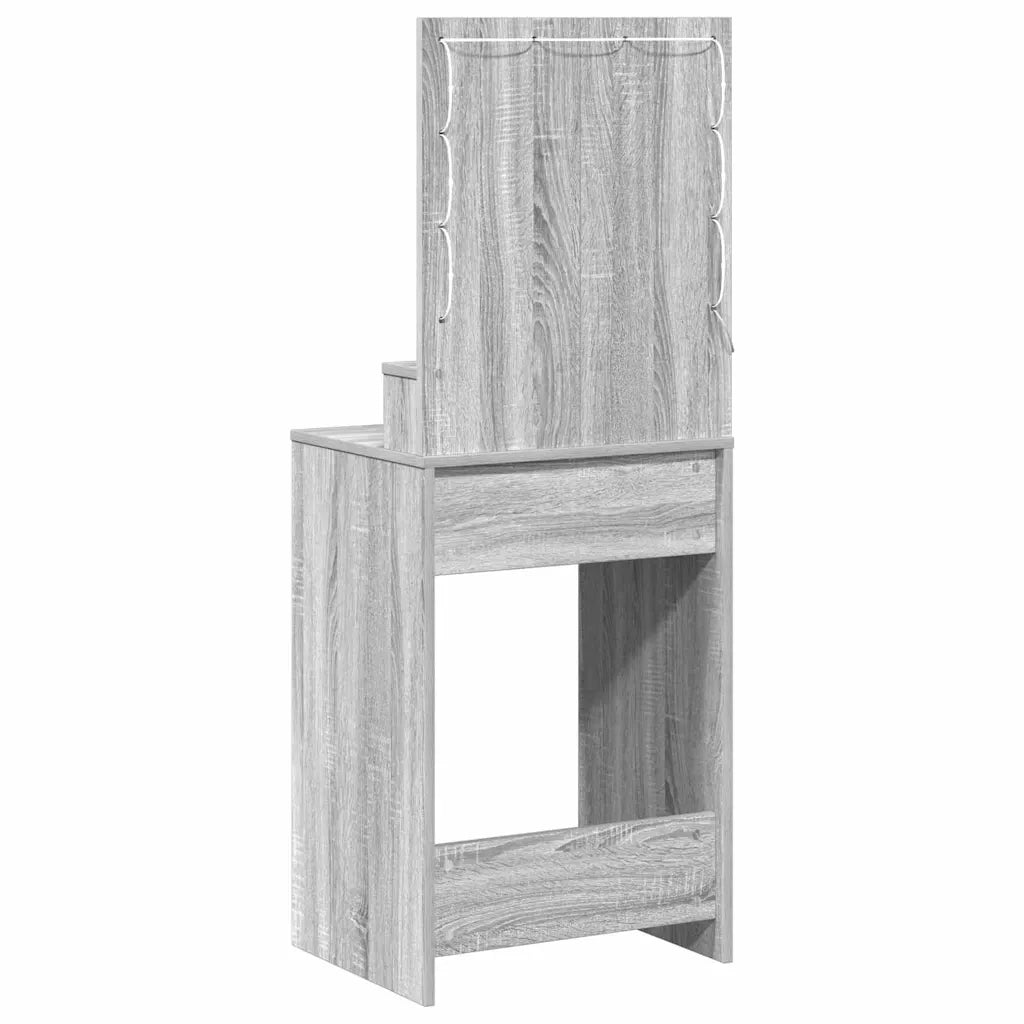 Tavolo da Trucco con cassetto Grigio Sonoma 50 x 41 x 135 cm 865096