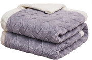 Coperta Sherpa soffice - Alta qualità deken di pelliccia di pecora, deken di piuma super soffice come deken per divano, deken per letto, deken per divano, misura 180 x 200 cm