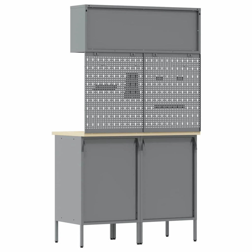 Set di mobili da lavoro con cassetto con lo scaffale 5 pcs Nero 3321422
