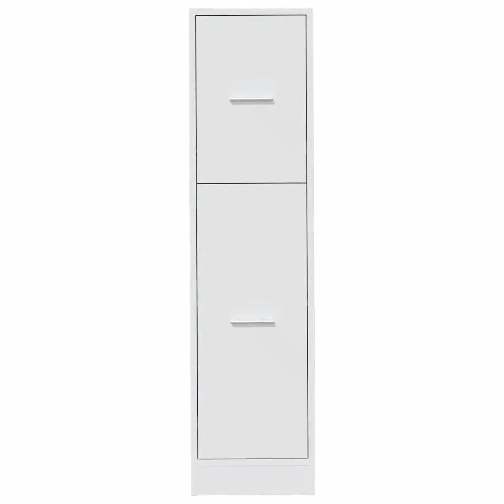Armadietto da Farmacia Bianco 30x41x118 cm in Truciolato