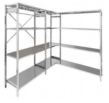 Ripiano in acciaio inox per alimenti cm. 60x60x180h