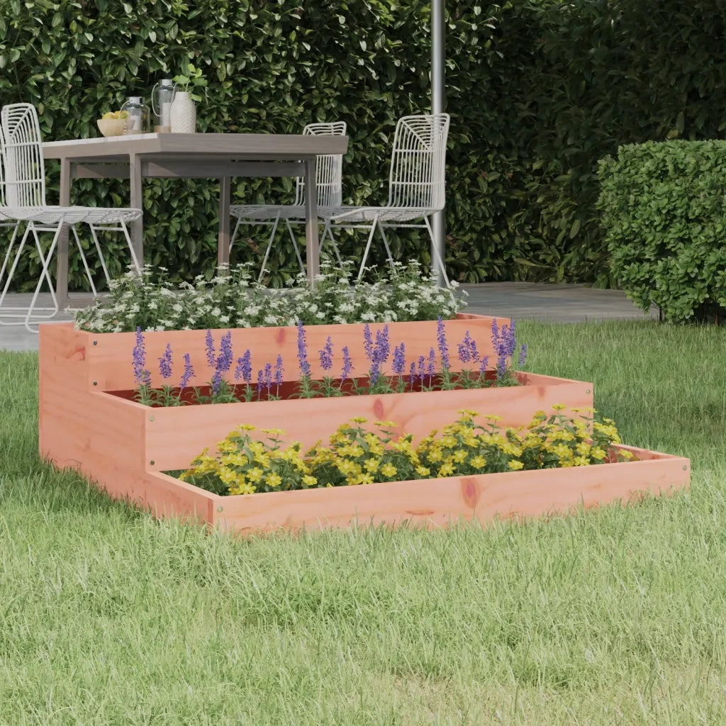 Fioriera 78x78x27 cm in Legno Massello di Douglas 823911