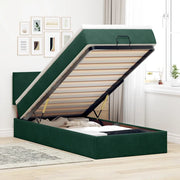 Struttura Letto Pouf con Materasso 100x200 cm Velluto 3312533