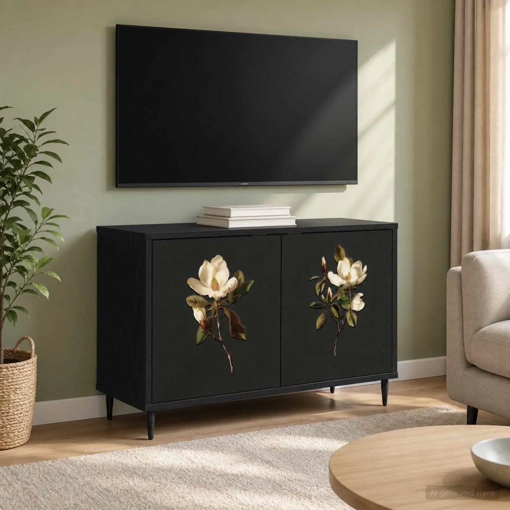 Mobile TV BREMEN 69 x 33 x 50,5 cm Rovere Nero 8007027