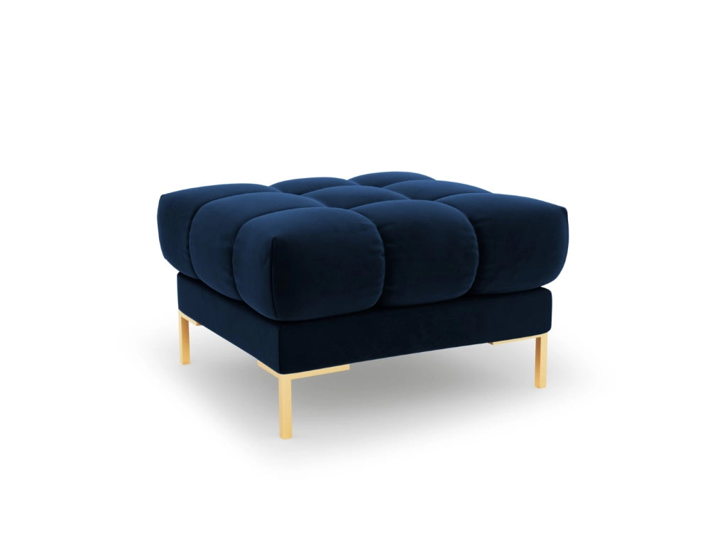 Cosmopolitan Design - Pouf "Bali" in velluto blu reale 