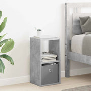 Comodino Grigio cemento 25,5 x 22 x 49,5 cm Legno multistrato