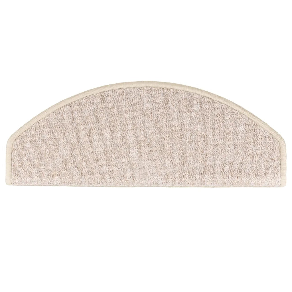 Tappetini per scale 10 pz | Gradini per Scale 65x24x4 cm tortora semicircolari grandi