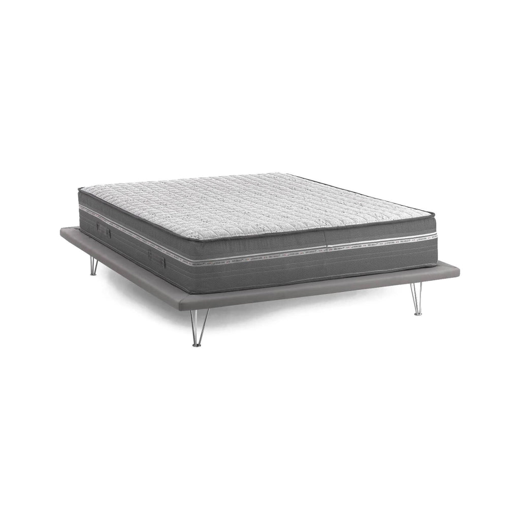 Arial, Materasso Piazza e Mezza Sfoderabile Made in Italy, 190x120x32h cm Grigio