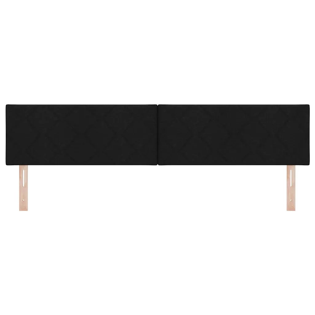 Testiera | Testata LED Nero 200 cm Tessuto